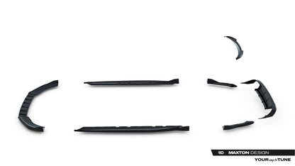 SPLITTER SUITABLE FOR VW GOLF 8 GTI GTD RLINE LOOK GLOSSY BLACK SPORTY DESIGN 