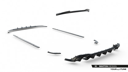 SPLITTER SUITABLE FOR VW GOLF 8 GTI GTD RLINE LOOK GLOSSY BLACK SPORTY DESIGN 