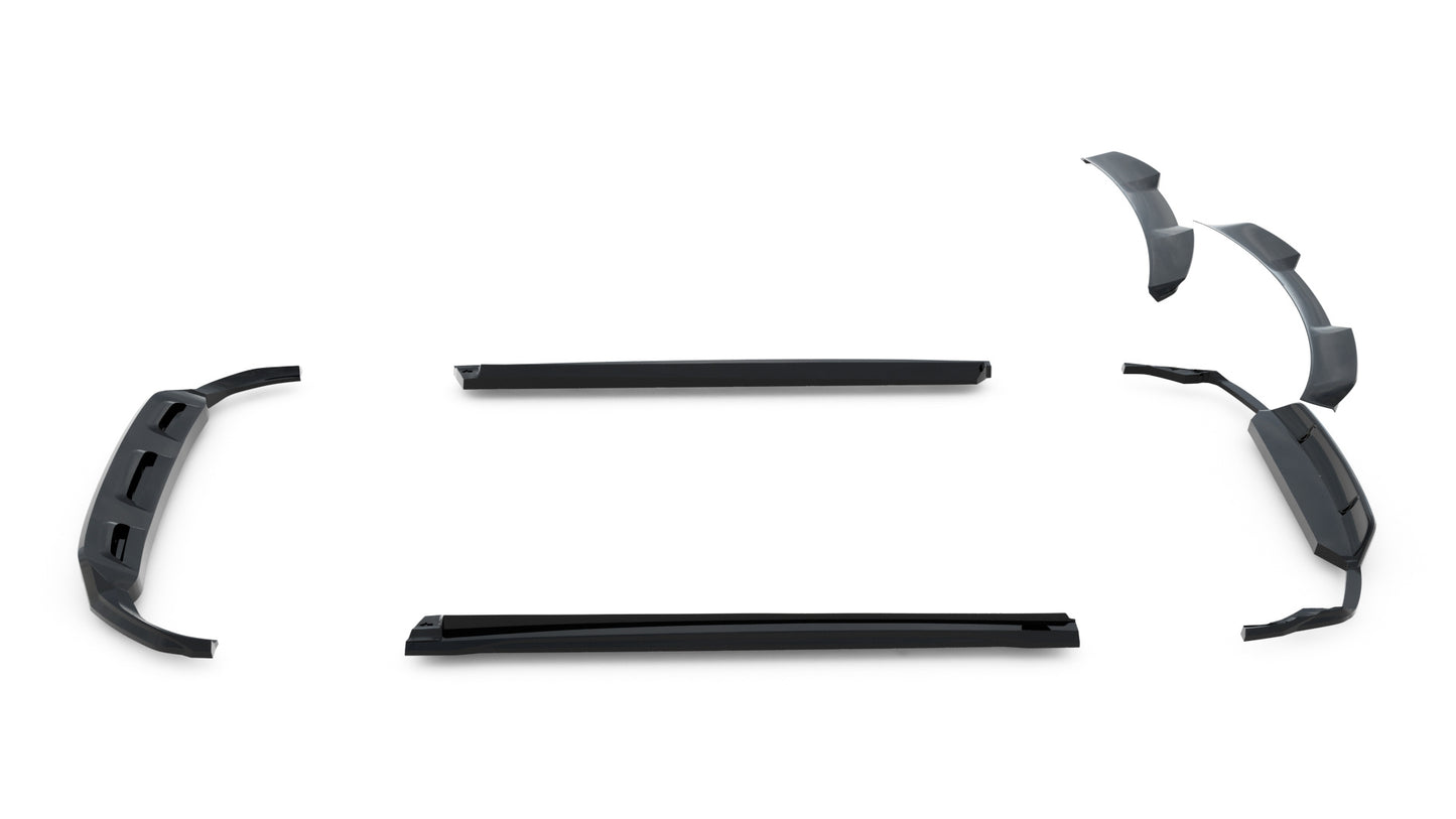 SPLITTER SUITABLE FOR VW GOLF 8 GTI GTD RLINE LOOK GLOSSY BLACK SPORTY DESIGN 