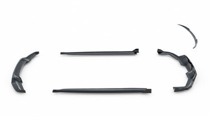 SPLITTER SUITABLE FOR VW GOLF 8 GTI GTD RLINE LOOK GLOSSY BLACK SPORTY DESIGN 
