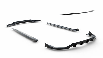 SPLITTER SUITABLE FOR VW GOLF 8 GTI GTD RLINE LOOK GLOSSY BLACK SPORTY DESIGN 