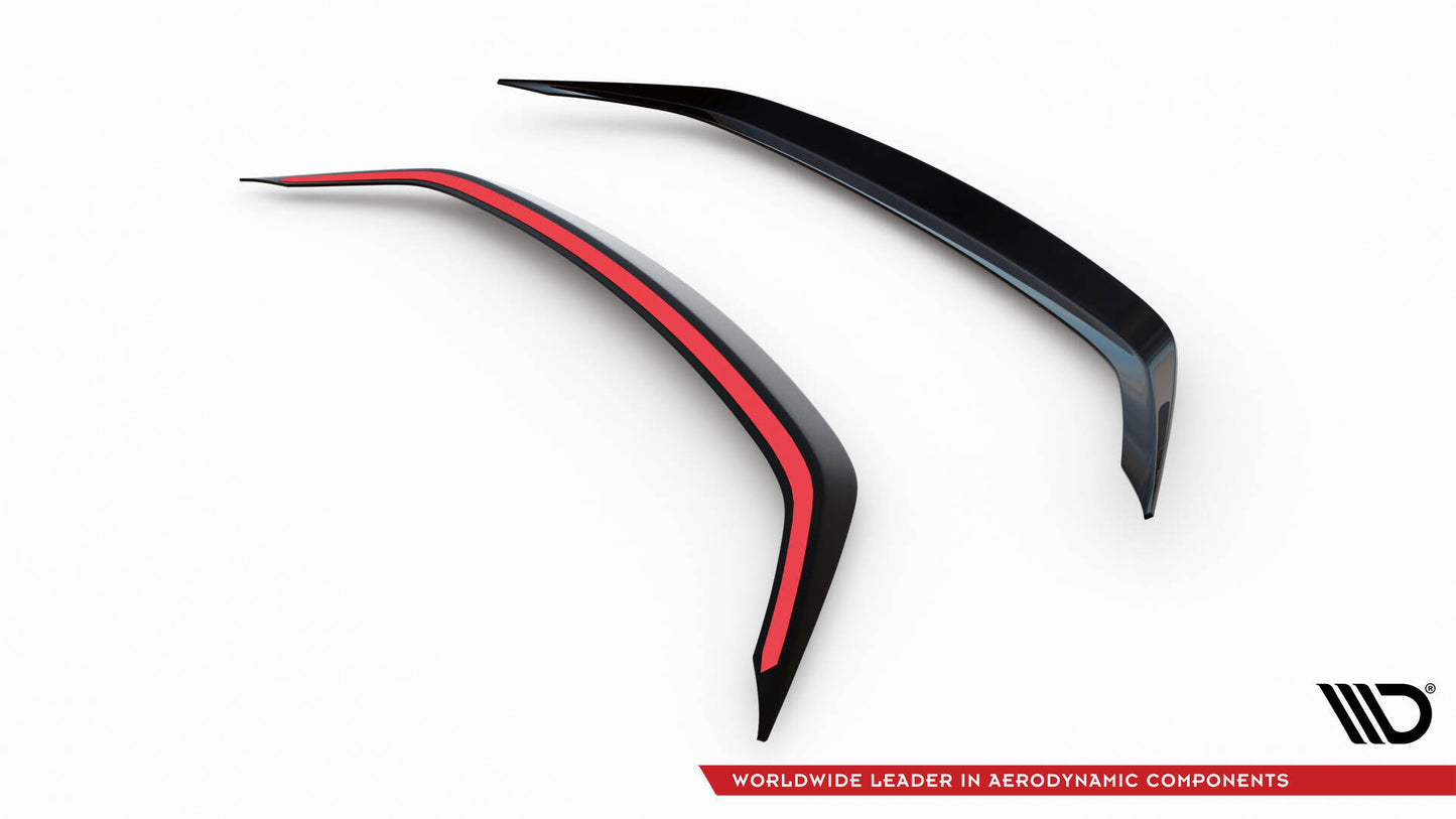 SPLITTER SUITABLE FOR VW GOLF 8 GTI GTD RLINE LOOK GLOSSY BLACK SPORTY DESIGN 