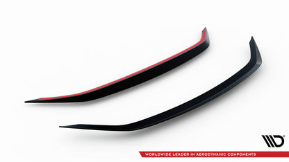 SPLITTER SUITABLE FOR VW GOLF 8 GTI GTD RLINE LOOK GLOSSY BLACK SPORTY DESIGN 