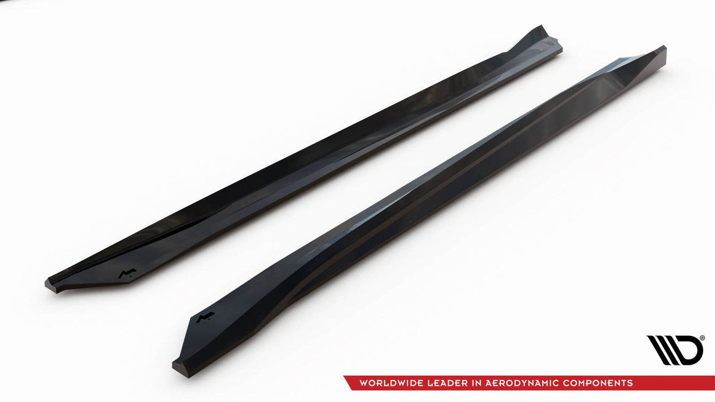 SPLITTER SUITABLE FOR VW GOLF 8 GTI GTD RLINE LOOK GLOSSY BLACK SPORTY DESIGN 