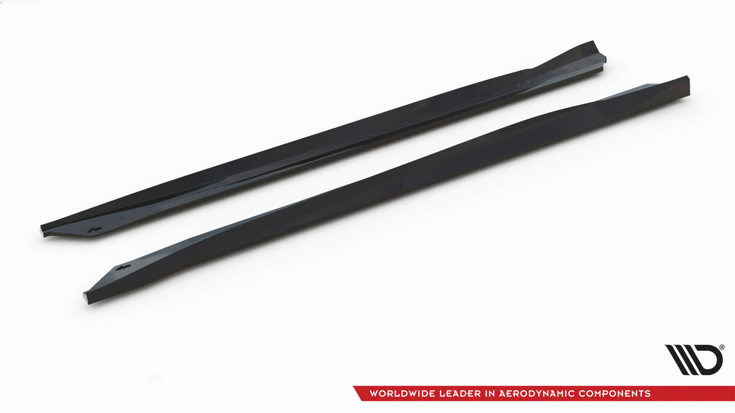 SPLITTER SUITABLE FOR VW GOLF 8 GTI GTD RLINE LOOK GLOSSY BLACK SPORTY DESIGN 