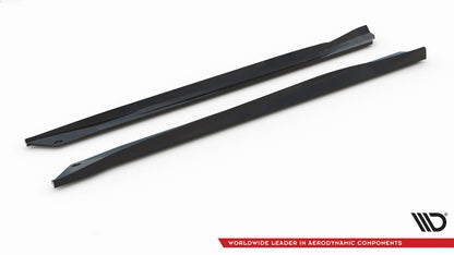 SPLITTER SUITABLE FOR VW GOLF 8 GTI GTD RLINE LOOK GLOSSY BLACK SPORTY DESIGN 
