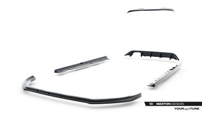SPLITTER SUITABLE FOR VW GOLF 8 GTI GTD RLINE LOOK GLOSSY BLACK SPORTY DESIGN 