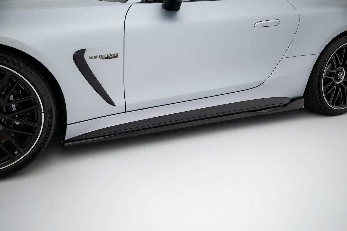 SPLITTER SUITABLE FOR VW GOLF 8 GTI GTD RLINE LOOK GLOSSY BLACK SPORTY DESIGN 