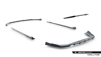SPLITTER SUITABLE FOR VW GOLF 8 GTI GTD RLINE LOOK GLOSSY BLACK SPORTY DESIGN 