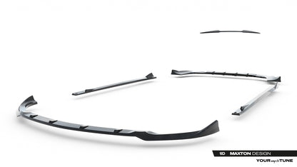 SPLITTER SUITABLE FOR VW GOLF 8 GTI GTD RLINE LOOK GLOSSY BLACK SPORTY DESIGN 