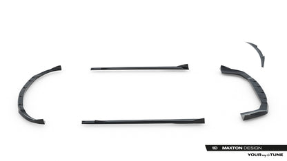 SPLITTER SUITABLE FOR VW GOLF 8 GTI GTD RLINE LOOK GLOSSY BLACK SPORTY DESIGN 