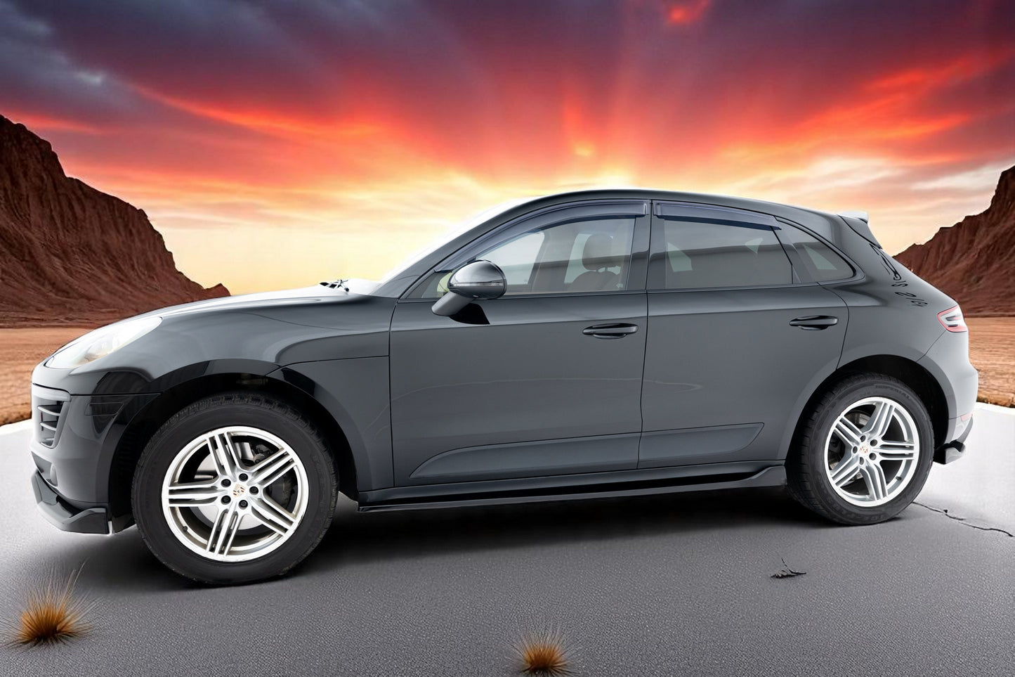 ✨Bodykit Set di splitter V.2 Adatto Per Porsche Macan Mk1✨