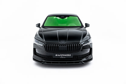 SPLITTER SUITABLE FOR VW GOLF 8 GTI GTD RLINE LOOK GLOSSY BLACK SPORTY DESIGN 