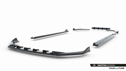 SPLITTER SUITABLE FOR VW GOLF 8 GTI GTD RLINE LOOK GLOSSY BLACK SPORTY DESIGN 