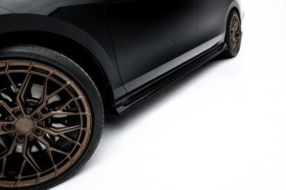 SPLITTER SUITABLE FOR VW GOLF 8 GTI GTD RLINE LOOK GLOSSY BLACK SPORTY DESIGN 