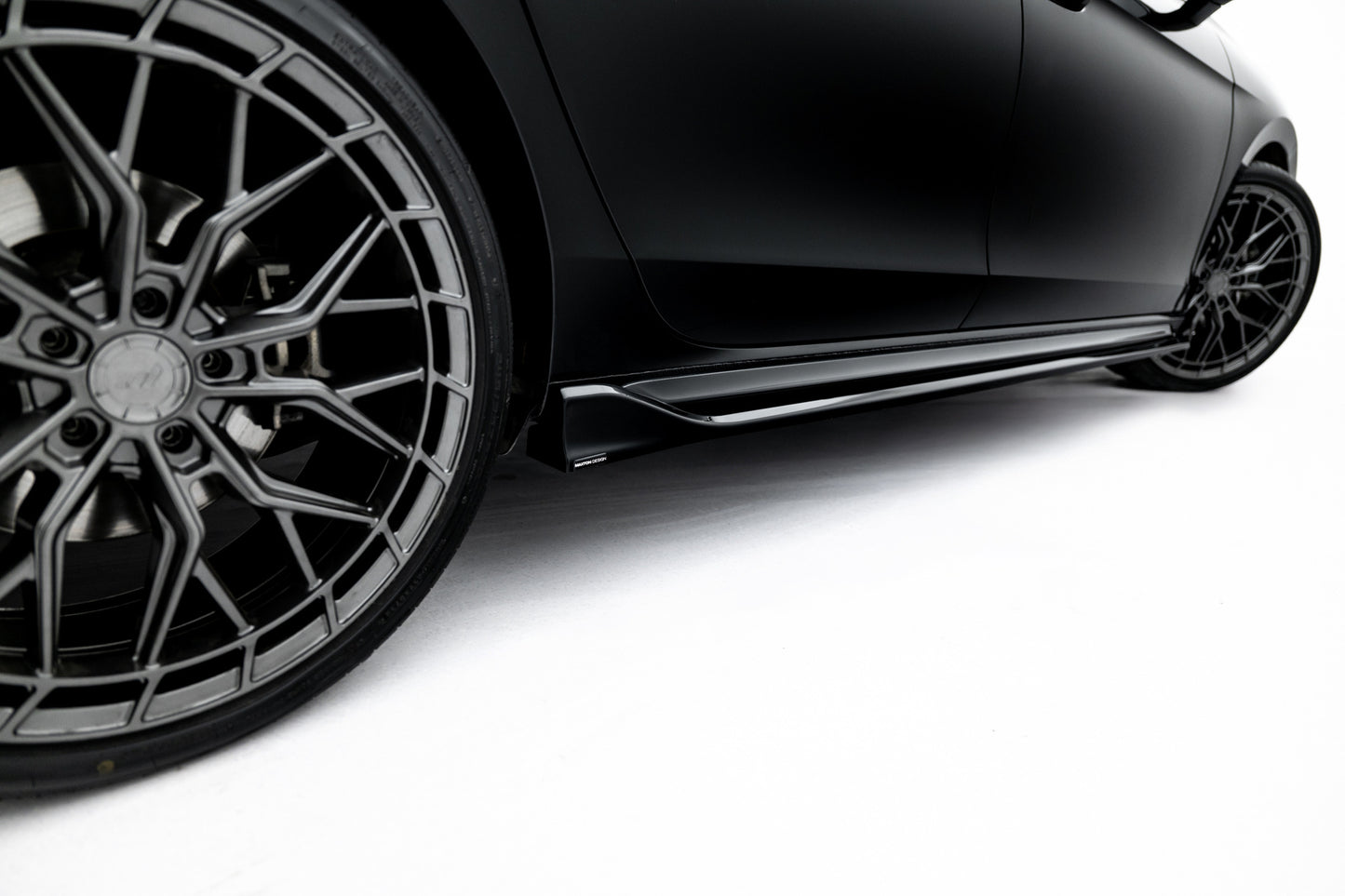 SPLITTER SUITABLE FOR VW GOLF 8 GTI GTD RLINE LOOK GLOSSY BLACK SPORTY DESIGN 
