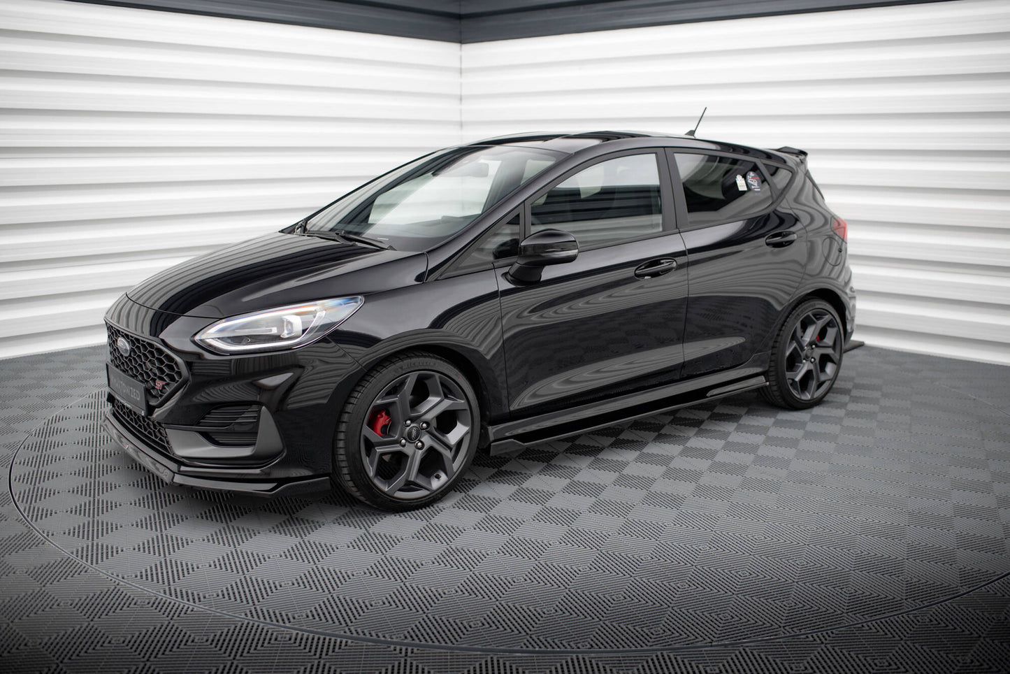 SPLITTER SUITABLE FOR VW GOLF 8 GTI GTD RLINE LOOK GLOSSY BLACK SPORTY DESIGN 