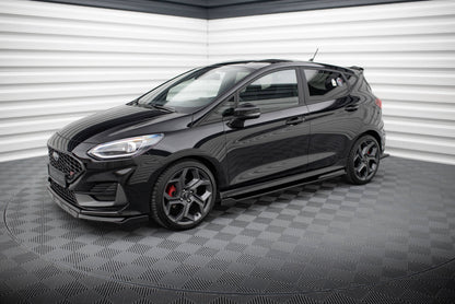 SPLITTER SUITABLE FOR VW GOLF 8 GTI GTD RLINE LOOK GLOSSY BLACK SPORTY DESIGN 