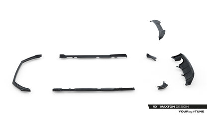SPLITTER SUITABLE FOR VW GOLF 8 GTI GTD RLINE LOOK GLOSSY BLACK SPORTY DESIGN 