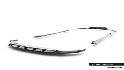 SPLITTER SUITABLE FOR VW GOLF 8 GTI GTD RLINE LOOK GLOSSY BLACK SPORTY DESIGN 