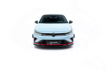 SPLITTER SUITABLE FOR VW GOLF 8 GTI GTD RLINE LOOK GLOSSY BLACK SPORTY DESIGN 