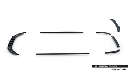 SPLITTER SUITABLE FOR VW GOLF 8 GTI GTD RLINE LOOK GLOSSY BLACK SPORTY DESIGN 