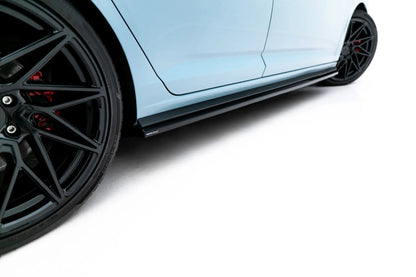 SPLITTER SUITABLE FOR VW GOLF 8 GTI GTD RLINE LOOK GLOSSY BLACK SPORTY DESIGN 