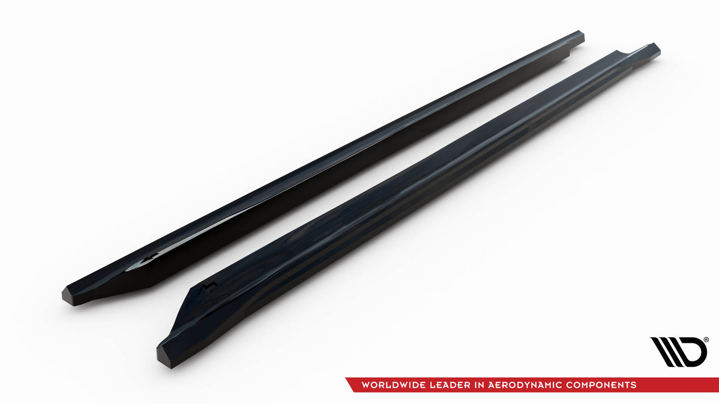 SPLITTER SUITABLE FOR VW GOLF 8 GTI GTD RLINE LOOK GLOSSY BLACK SPORTY DESIGN 