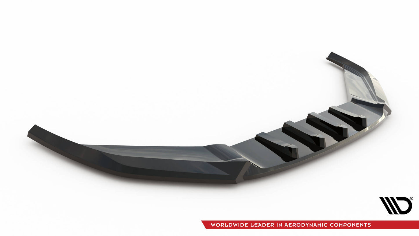 SPLITTER SUITABLE FOR VW GOLF 8 GTI GTD RLINE LOOK GLOSSY BLACK SPORTY DESIGN 