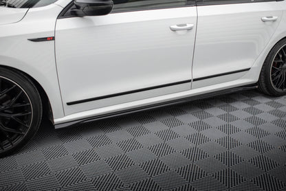 SPLITTER SUITABLE FOR VW GOLF 8 GTI GTD RLINE LOOK GLOSSY BLACK SPORTY DESIGN 