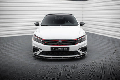 SPLITTER SUITABLE FOR VW GOLF 8 GTI GTD RLINE LOOK GLOSSY BLACK SPORTY DESIGN 