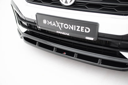 SPLITTER SUITABLE FOR VW GOLF 8 GTI GTD RLINE LOOK GLOSSY BLACK SPORTY DESIGN 