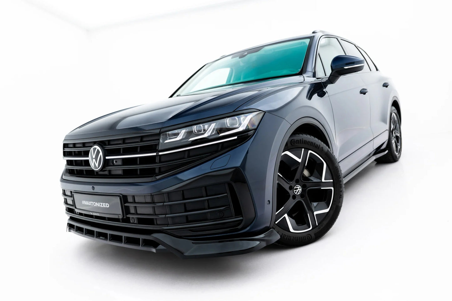 SPLITTER SUITABLE FOR VW GOLF 8 GTI GTD RLINE LOOK GLOSSY BLACK SPORTY DESIGN 