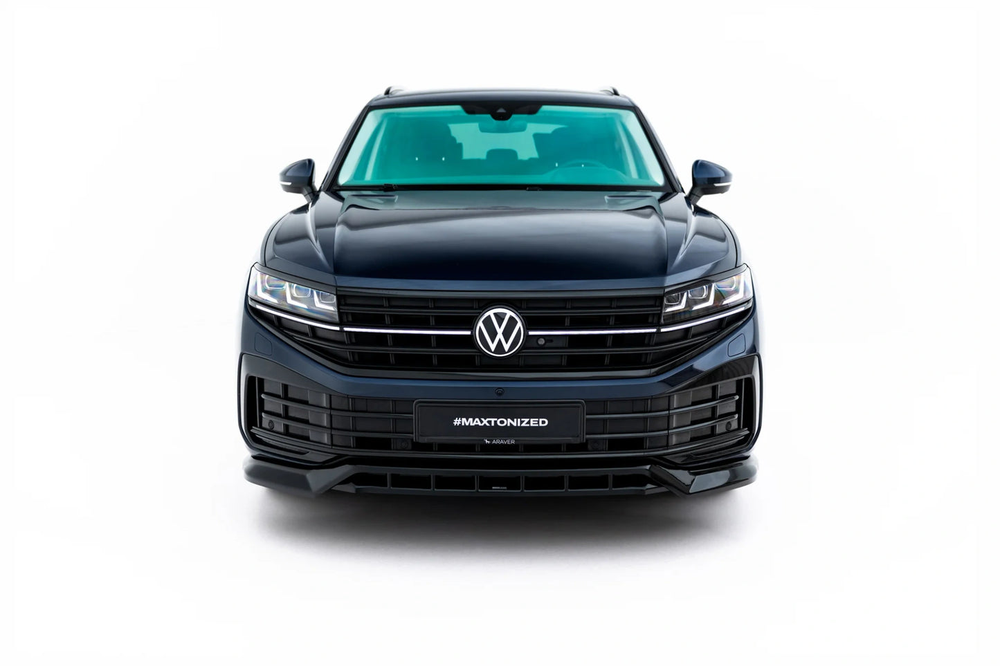 SPLITTER SUITABLE FOR VW GOLF 8 GTI GTD RLINE LOOK GLOSSY BLACK SPORTY DESIGN 