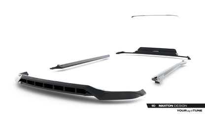 SPLITTER SUITABLE FOR VW GOLF 8 GTI GTD RLINE LOOK GLOSSY BLACK SPORTY DESIGN 