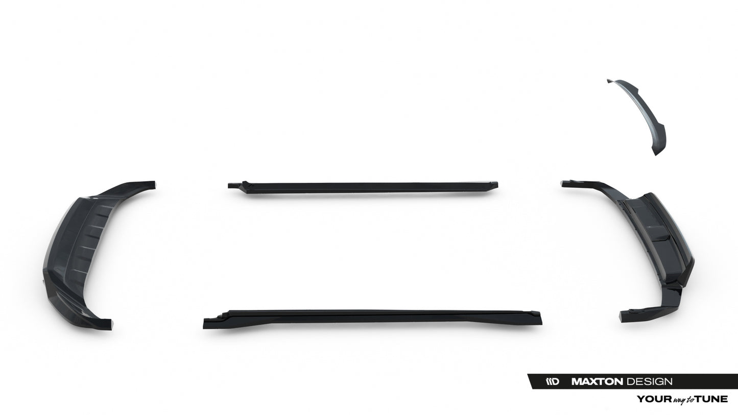 SPLITTER SUITABLE FOR VW GOLF 8 GTI GTD RLINE LOOK GLOSSY BLACK SPORTY DESIGN 