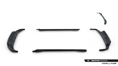 SPLITTER SUITABLE FOR VW GOLF 8 GTI GTD RLINE LOOK GLOSSY BLACK SPORTY DESIGN 
