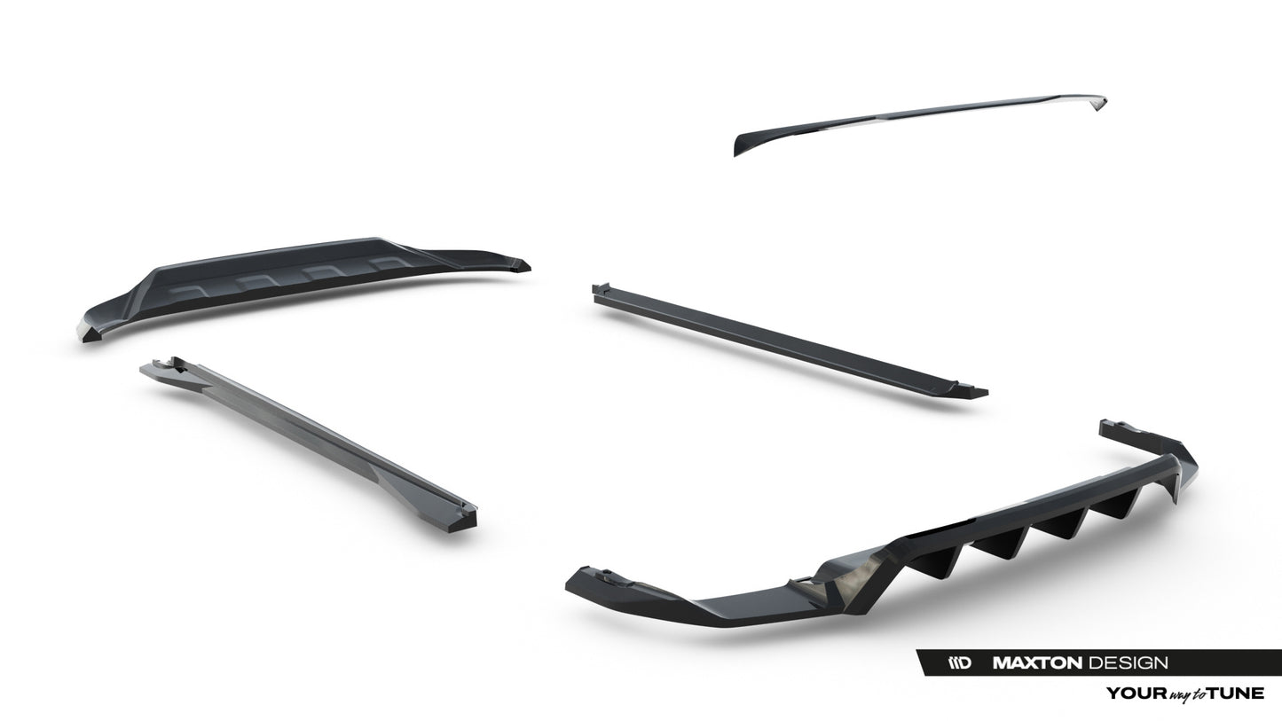 SPLITTER SUITABLE FOR VW GOLF 8 GTI GTD RLINE LOOK GLOSSY BLACK SPORTY DESIGN 