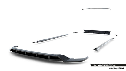 SPLITTER SUITABLE FOR VW GOLF 8 GTI GTD RLINE LOOK GLOSSY BLACK SPORTY DESIGN 