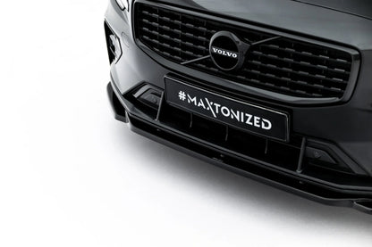 SPLITTER SUITABLE FOR VW GOLF 8 GTI GTD RLINE LOOK GLOSSY BLACK SPORTY DESIGN 