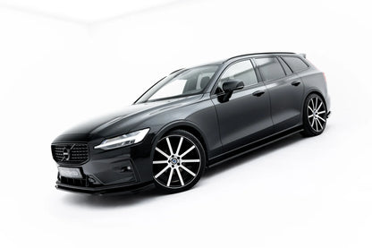 SPLITTER SUITABLE FOR VW GOLF 8 GTI GTD RLINE LOOK GLOSSY BLACK SPORTY DESIGN 