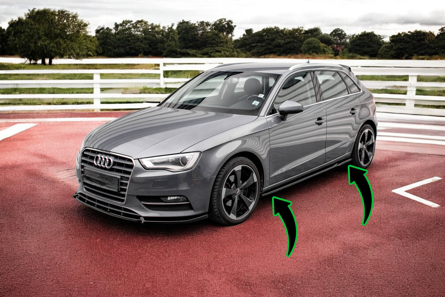 ⭐Under Side Skirts suitable for Audi A3 Sportback 8V ⭐