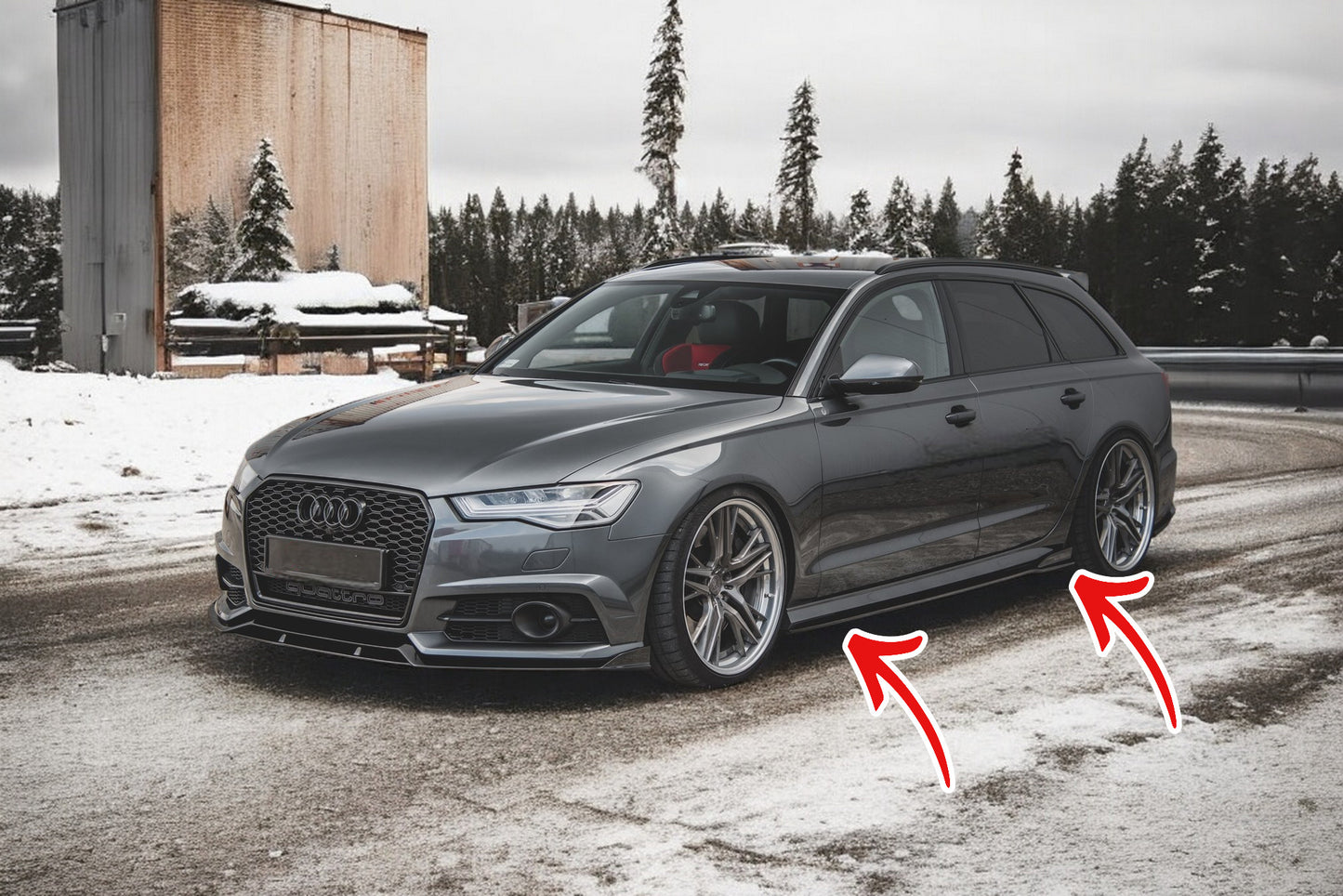 🔥Sotto Minigonne laterali adatto per Audi A6 / A6 C7 S-line / S6 C7 Facelift🔥