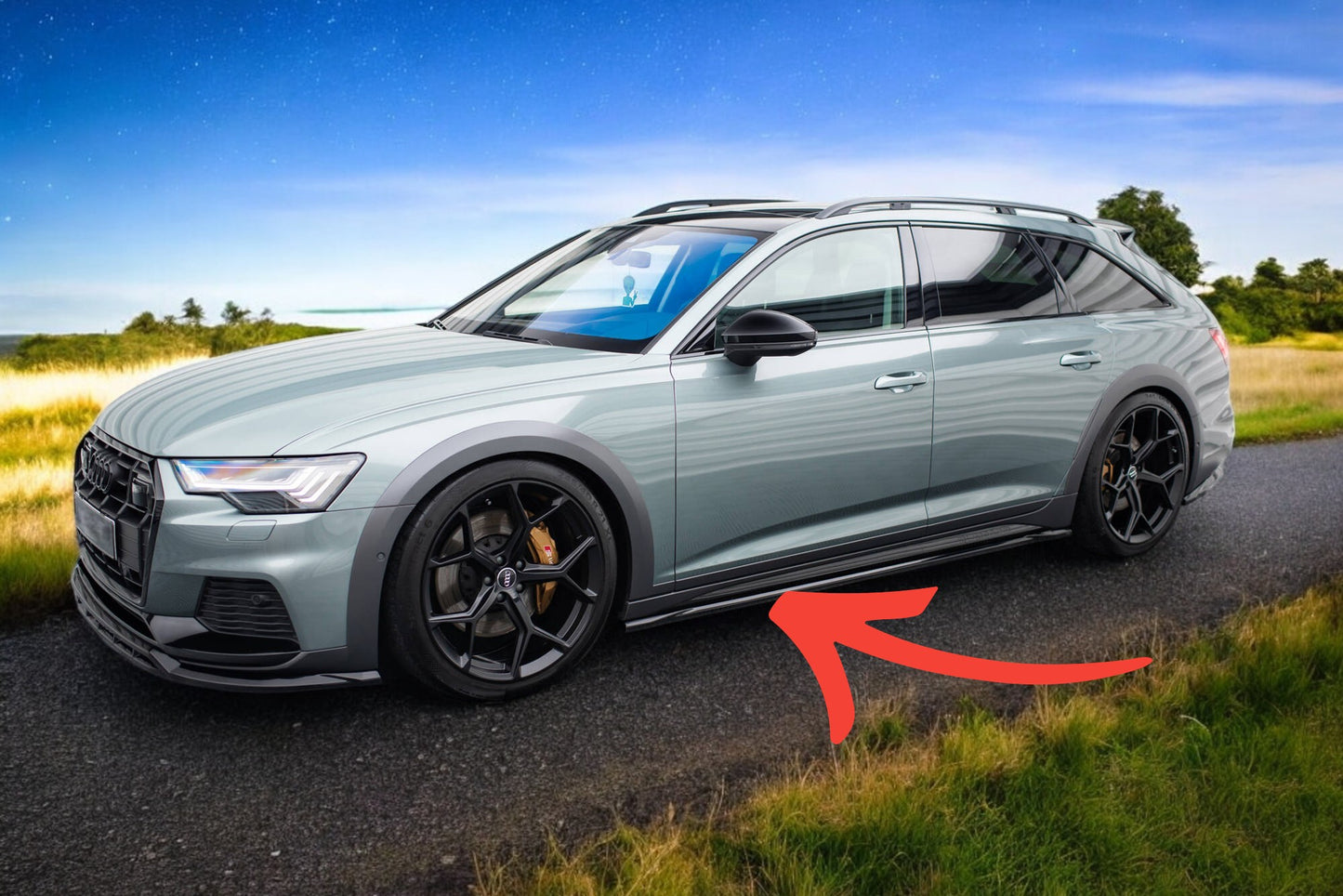 🤩Minigonne laterali Adatto Per Audi A6 Allroad C8🤩