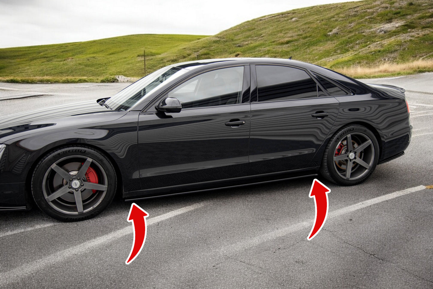 ⭐Sotto Minigonne Laterali adatto per  Audi A8 D4⭐