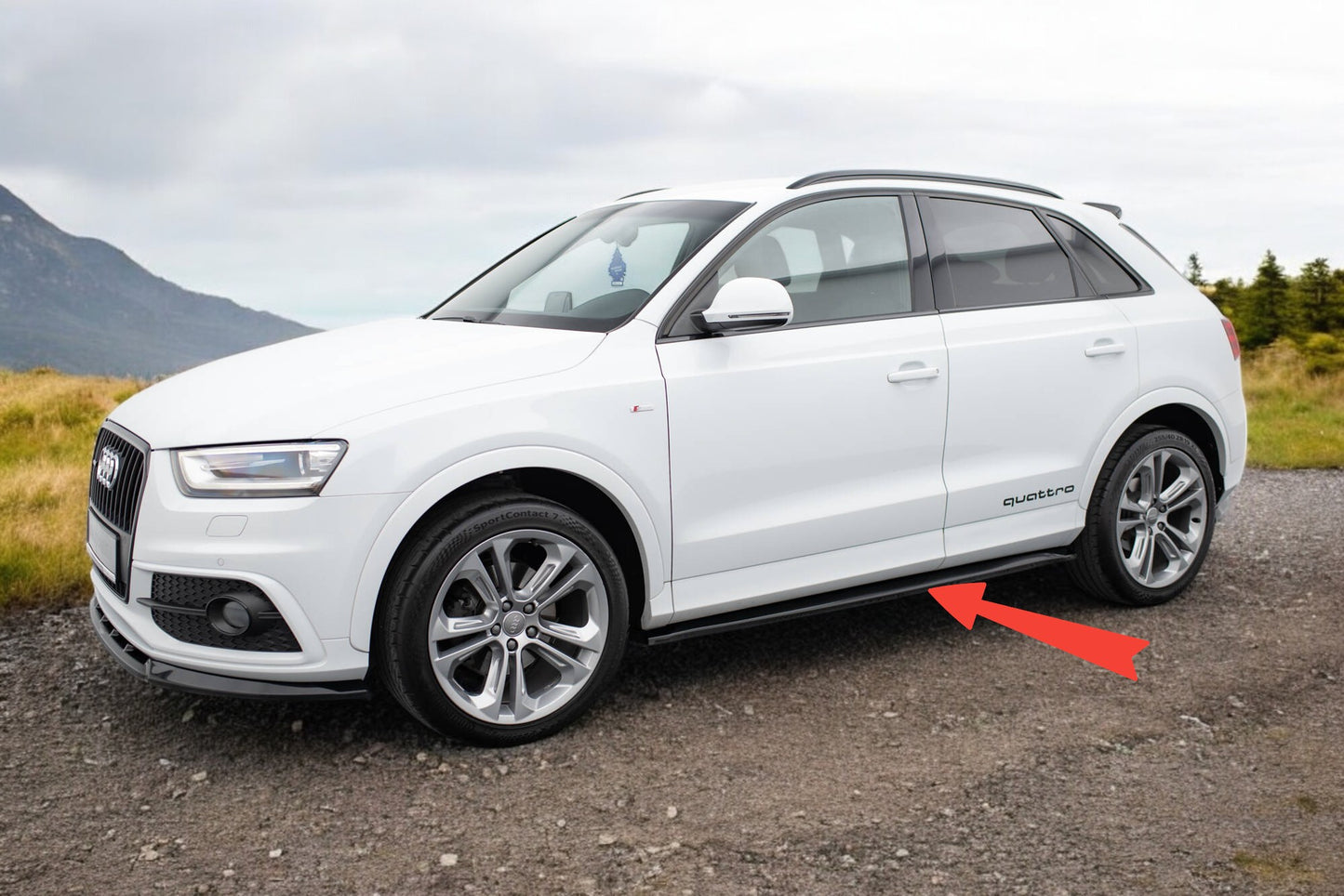 😍Diffusori minigonne laterali adatto per Audi Q3 S-line 8U😍
