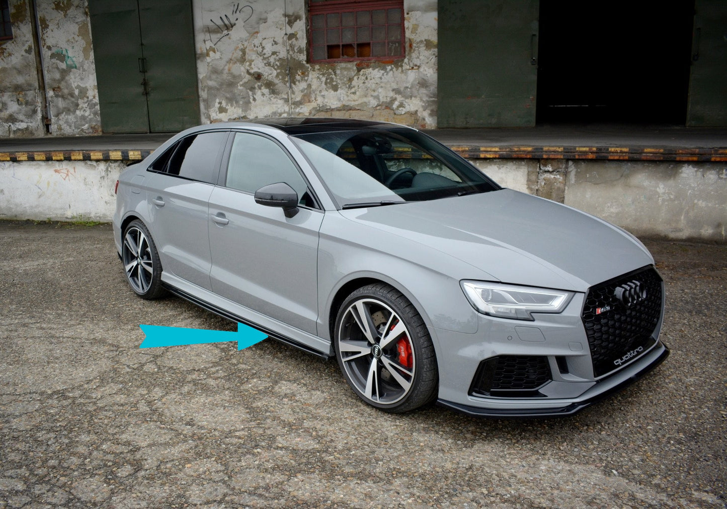 🔥Side Skirt Diffusers Fit For Audi RS3 8V FL Sedan🔥