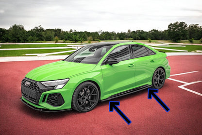 ⭐ Under Side Skirts suitable for Audi RS3 Sedan 8Y⭐