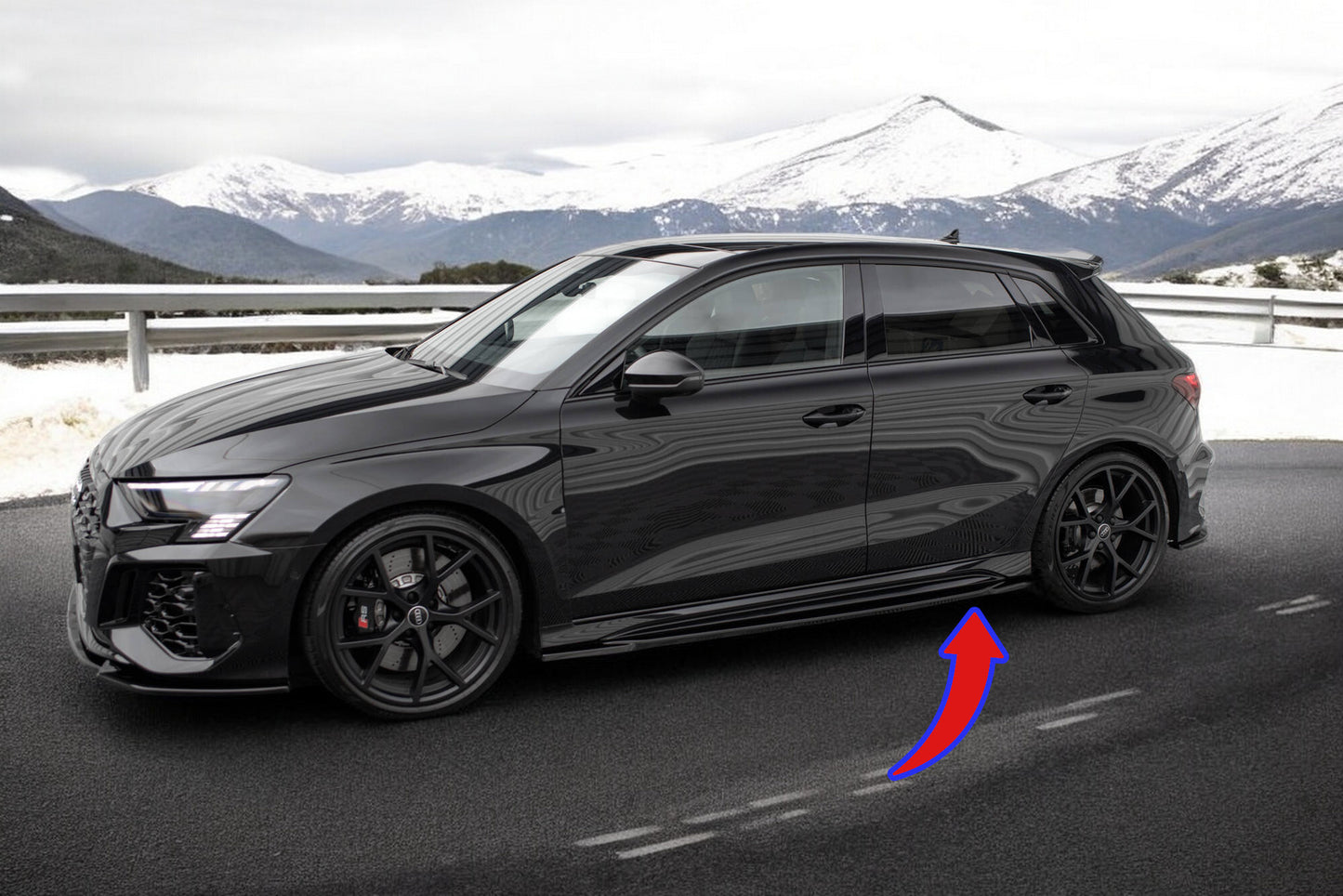 🔥Audi RS3 Sportback 8Y Side Skirts Diffusers🔥