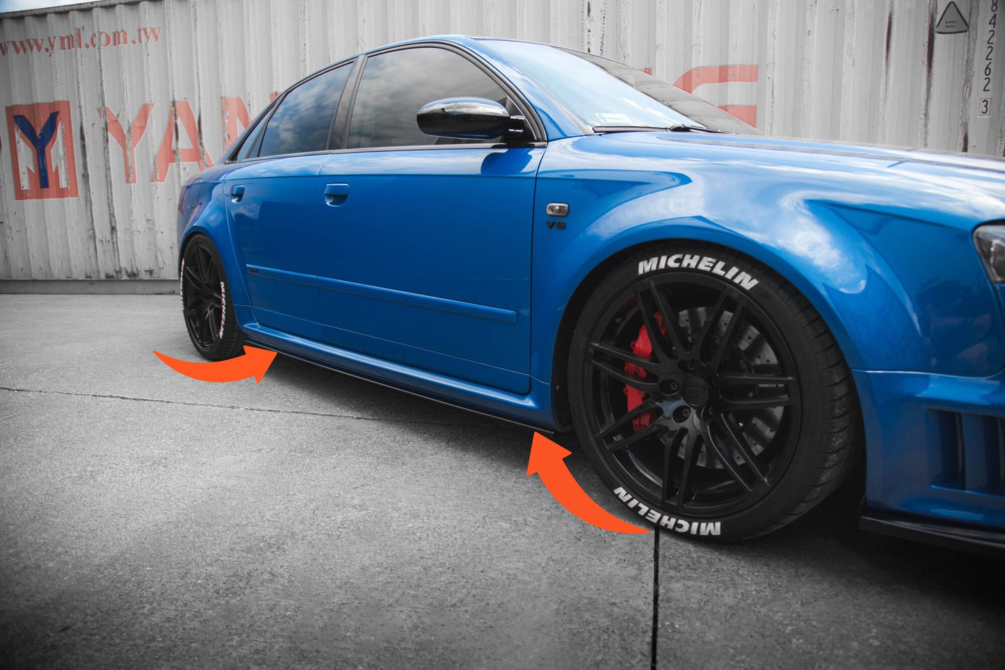 🔥Minigonne Laterali Adatto Per  Audi RS4 B7🔥